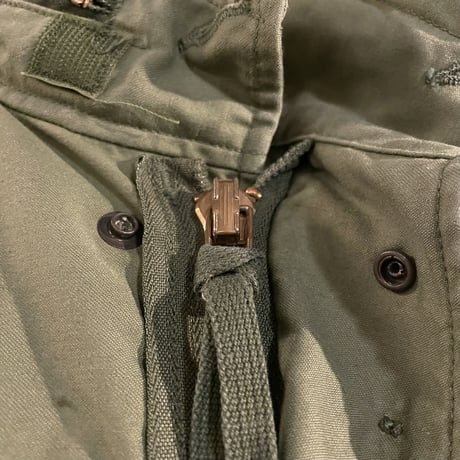 70s　US ARMY　M-65 Field Jacket　3rdタイプ　ブラスジップ　フィールドジャケット　1972年　ミリタリージャケット　(S3096)
