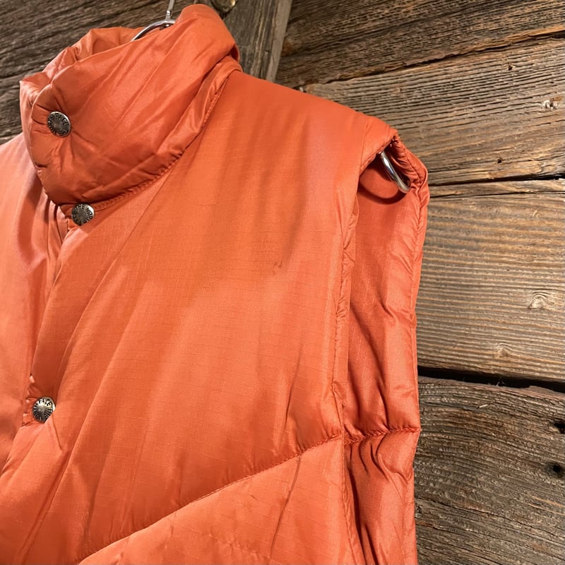 70s THE NORTH FACE ダウンベスト 茶タグ オレンジ USA製 ノース 70s THE NORTH FACE ダウンベスト 茶タグ オレンジ USA製 ノース