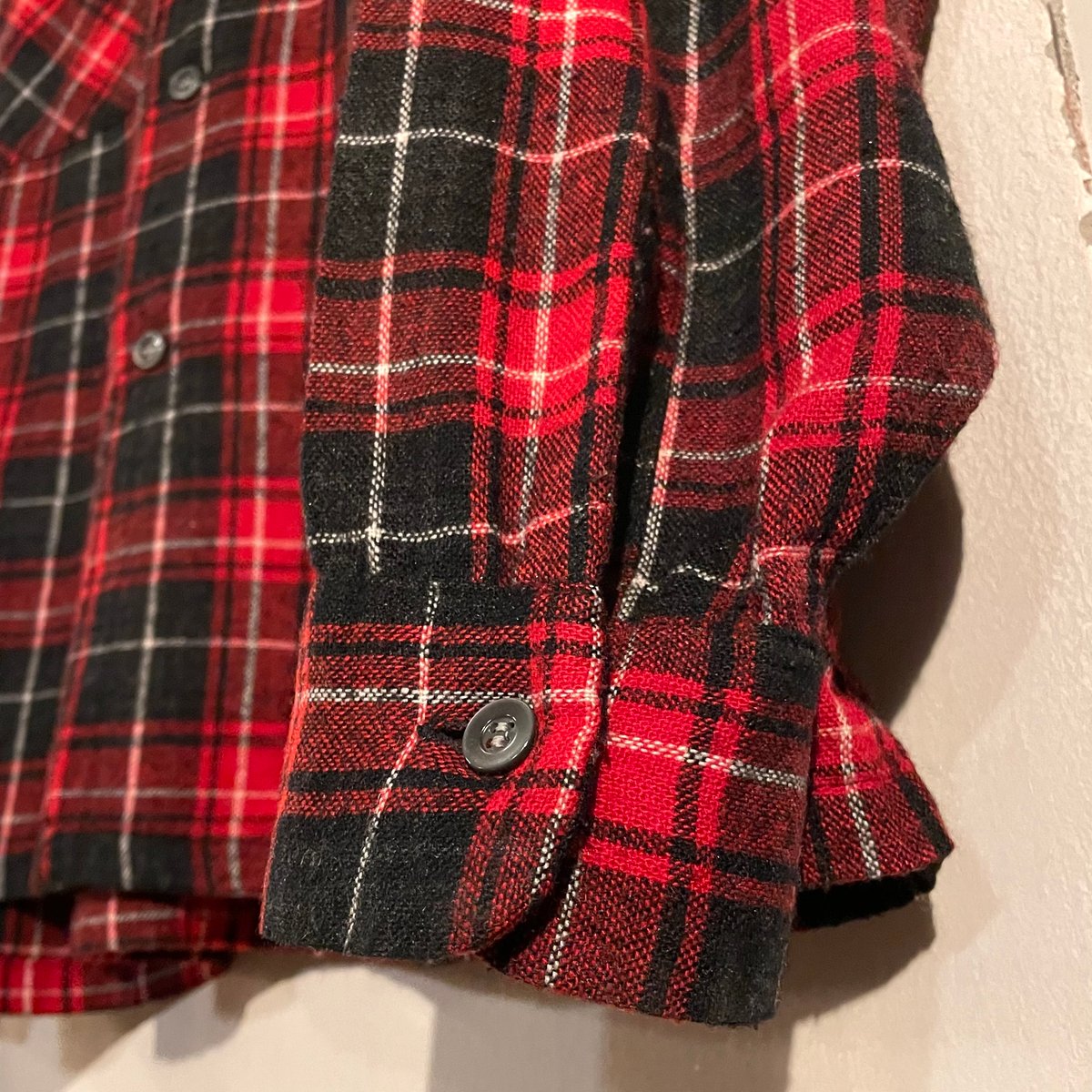 60s PILGRIM L/S VINTAGE WOOL SHIRT Size L オープンカ