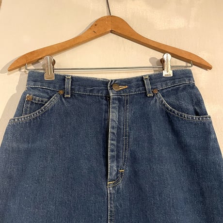 80s　Lee 380-8749　デニムスカート　42TALON ZIP　リベット大文字　USA製　(S2814)
