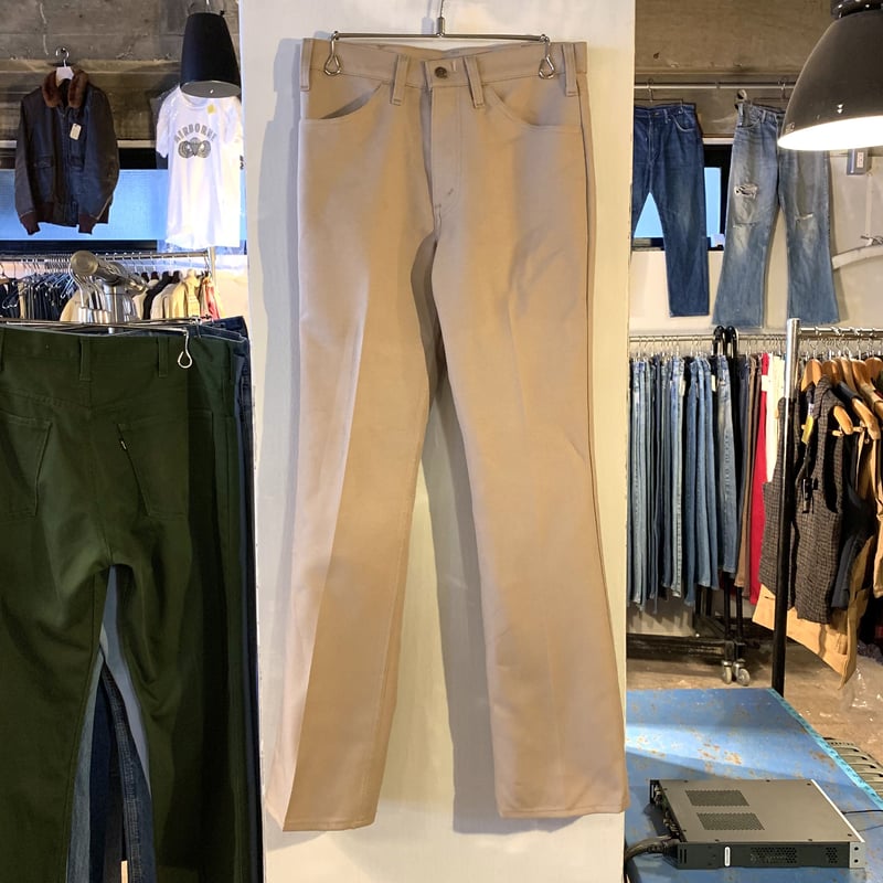 80s Levi's 517 リーバイス ブーツカット ベージュ USA製 TALON ZIP
