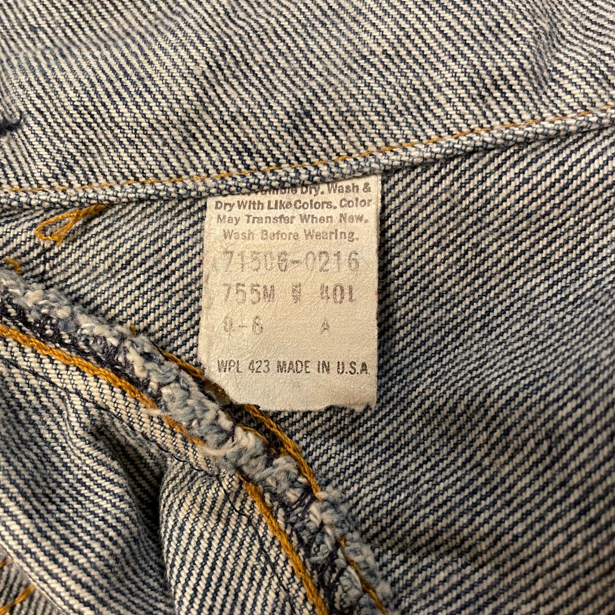 80s Levi's 71506 0216 デニムジャケット USA製 Size 40 4ポケ 80s Levi's 71506 0216 デニムジャケット USA製 Size 40 4ポケ