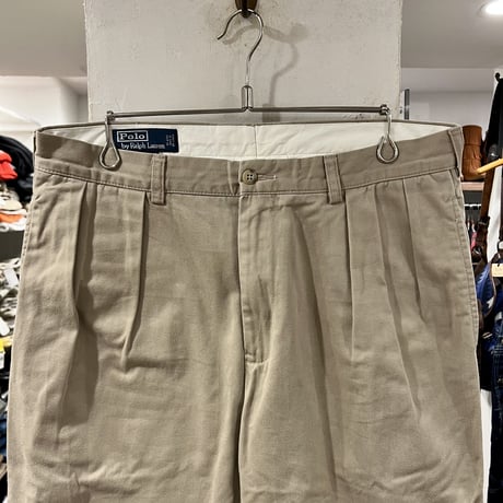 POLO by Ralph Lauren　チノパン　ポロチノ　ラルフローレン　タック入り　ベージュ　ANDREWPANT　(S3550)