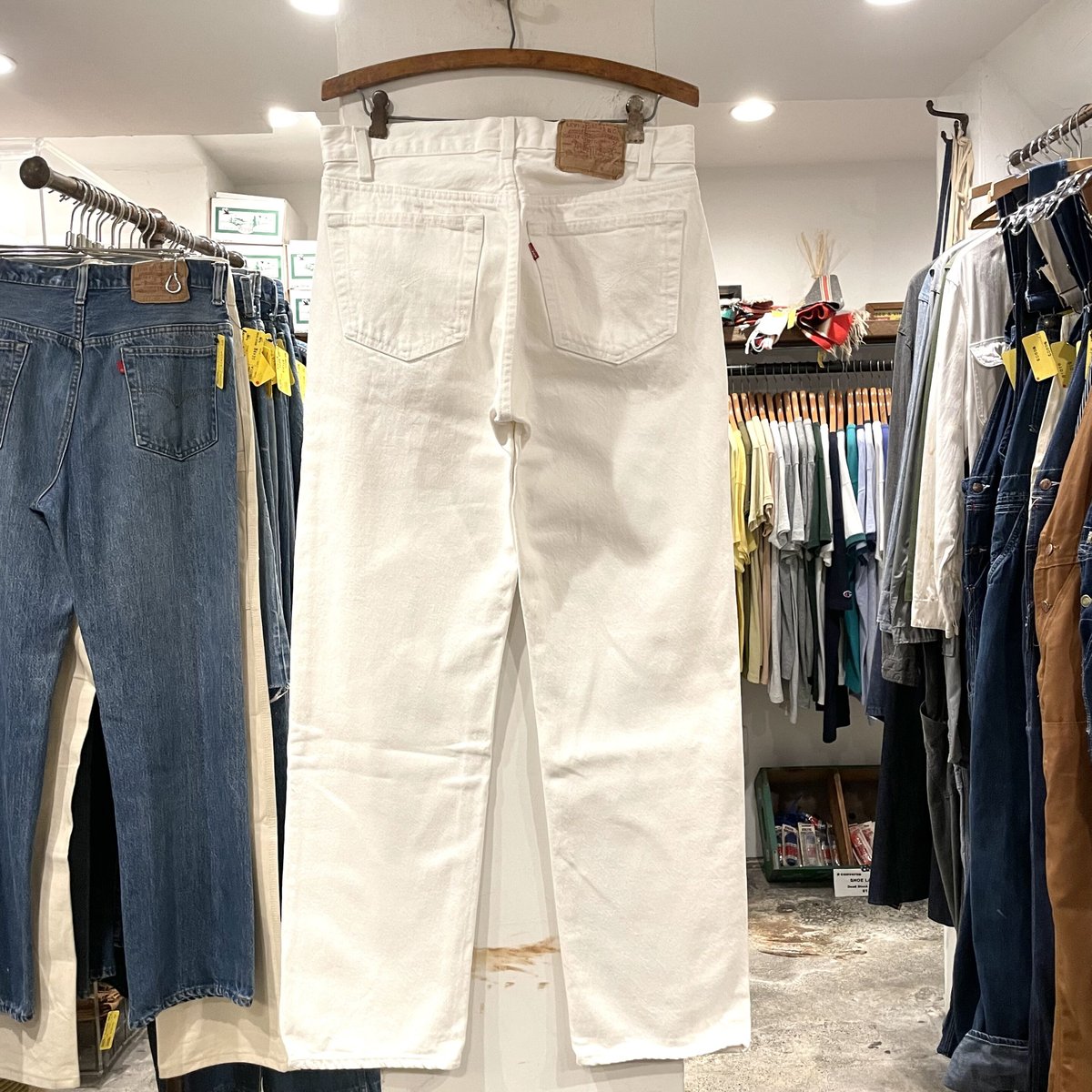 Levi's 501 80年代 リーバイス501 ホワイトデニムパンツ 内股 Levi's 501 80年代 リーバイス501 ホワイトデニムパンツ 内股