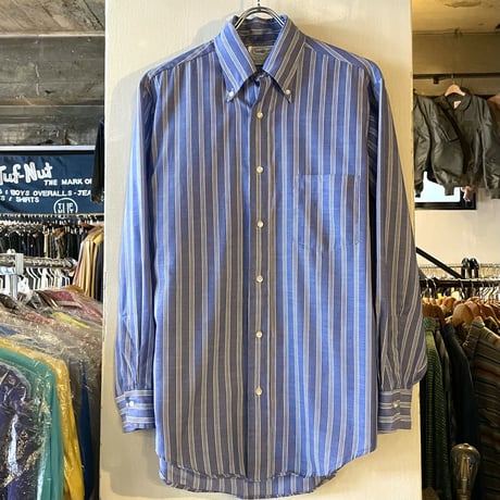 60s　TOWNCRAFT　Vintage Stripe Shirt　3点留めボタン　DEAD STOCK　Penneys　ヴィンテージシャツ　ストライプシャツ　(S2592)