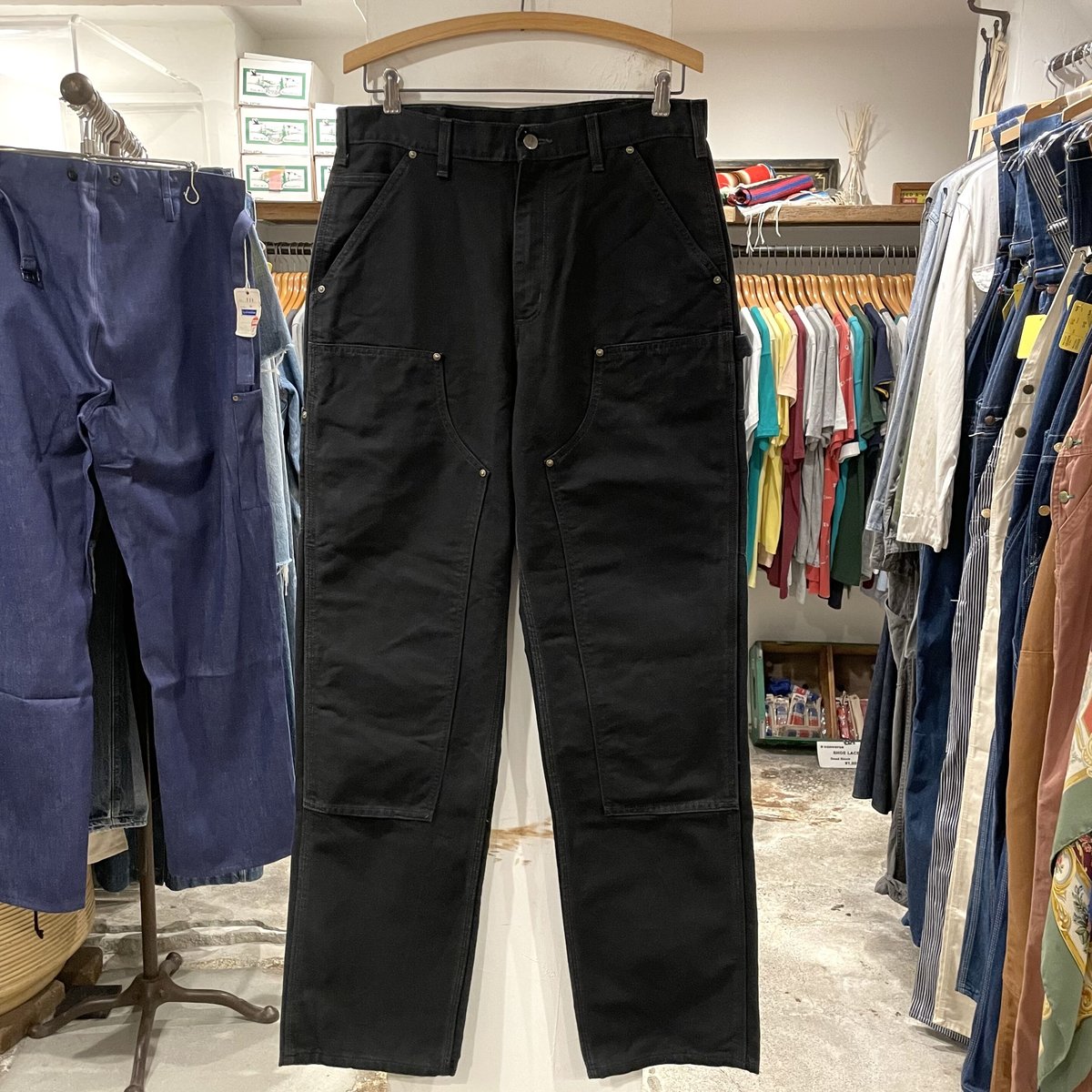 carhartt カーハートブラックダック地 ペインターパンツ Carhartt カーハート メンズ ダブルニー ダック ペインター