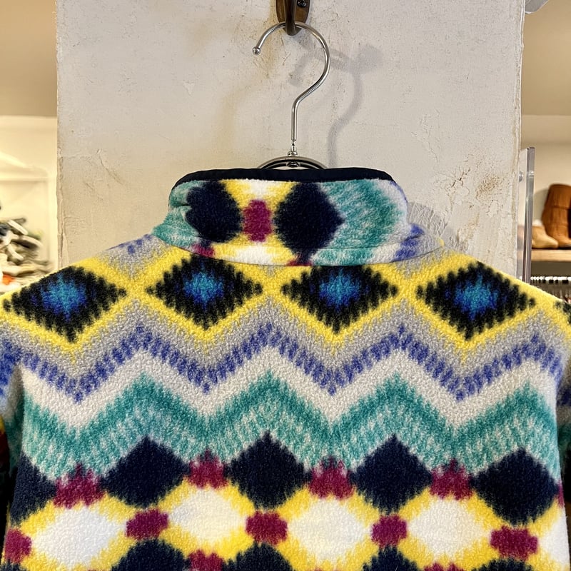 パタゴニア総柄フリース 80's Patagonia パタゴニア フリース ジャケット 総柄ブルー