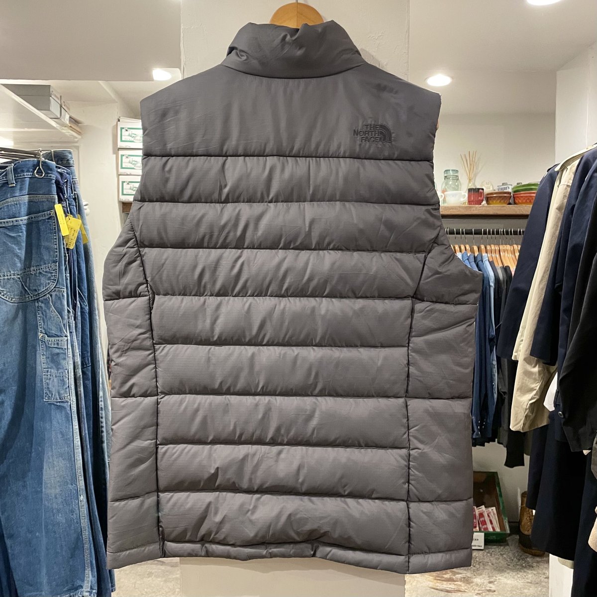 THE NORTH FACE ダウンベスト ５５０フィル グレー Ｍサイズ ノース 