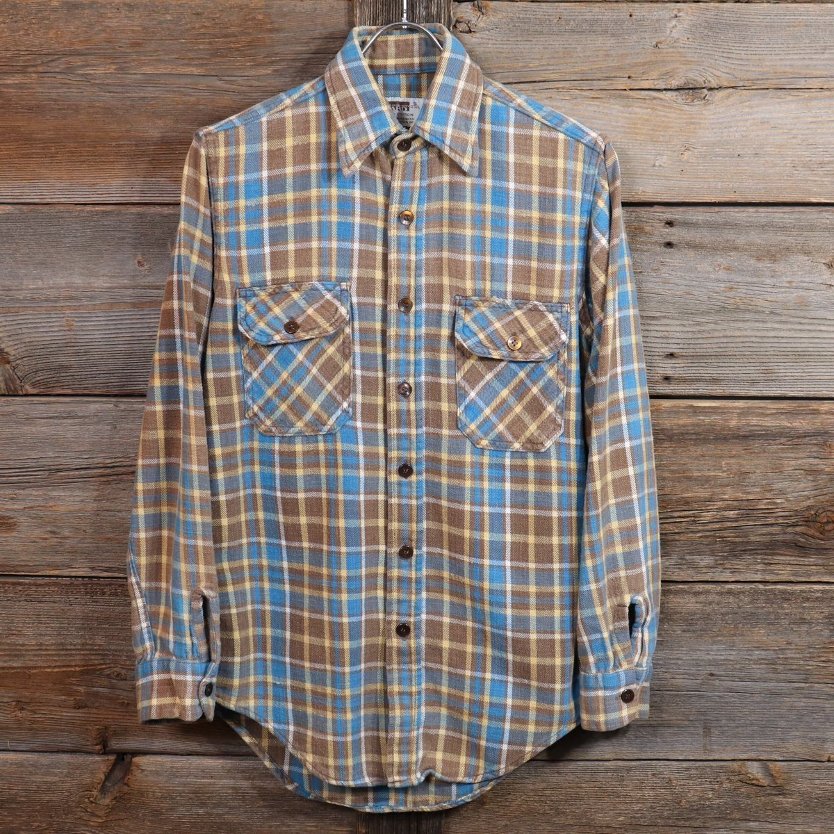 MONTGOMERY WARD 70s ヴィンテージ ネルシャツ チェック柄 Sサイズ