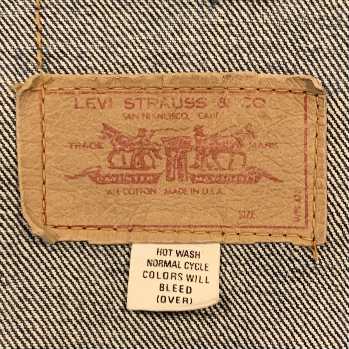 スペシャル 美品 levi's リーバイス 71205 bigE 60's Levi's 71205 BIG-E デニムジャケット 渋雰囲気 実寸(38位