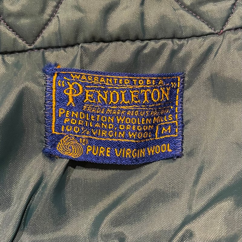 60s PENDLETON L/S ウールシャツ USA製 Size M 三点留 BDシャツ