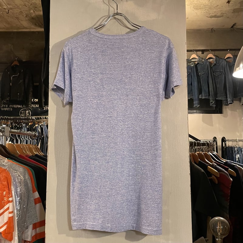 70s~ S/S ヴィンテージTシャツ 染み込み 青霜降り G.V.S.C 70s~ S/S ヴィンテージTシャツ 染み込み 青霜降り G.V.S.C