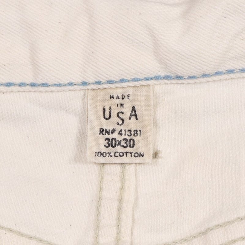 RRL RALPH LAUREN 90s USA製 ホワイトデニムパンツ ダブルアール RRL RALPH LAUREN 90s USA製 ホワイトデニムパンツ ダブルアール