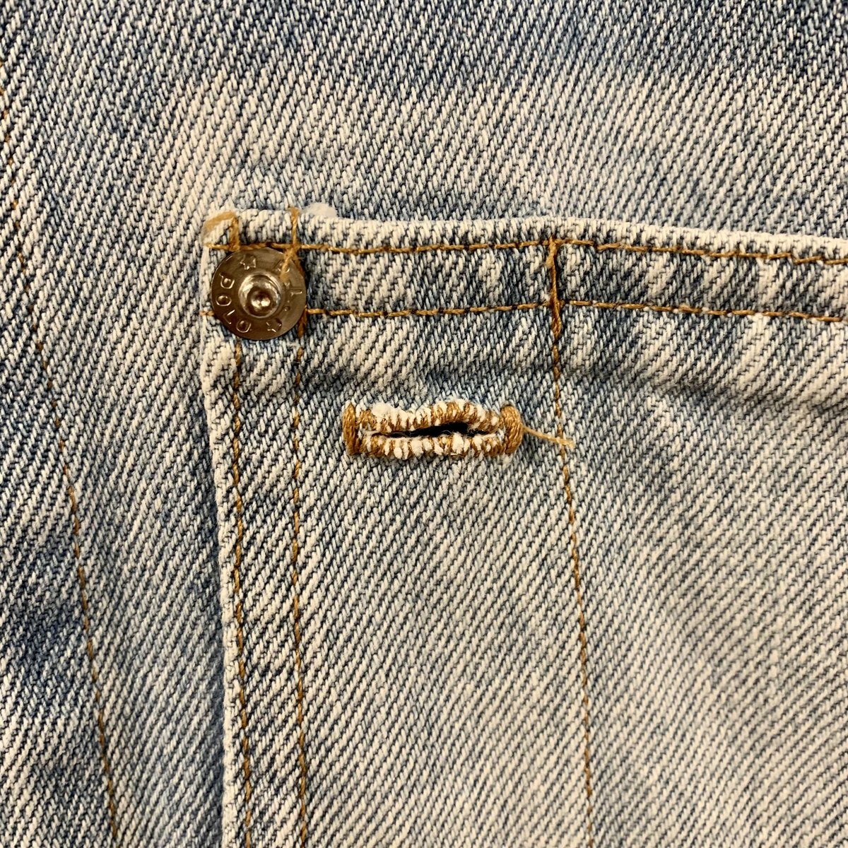 80s POLO RALPH LAUREN デニムジャケット インディアンヘッド 白 80s POLO RALPH LAUREN デニムジャケット インディアンヘッド 白