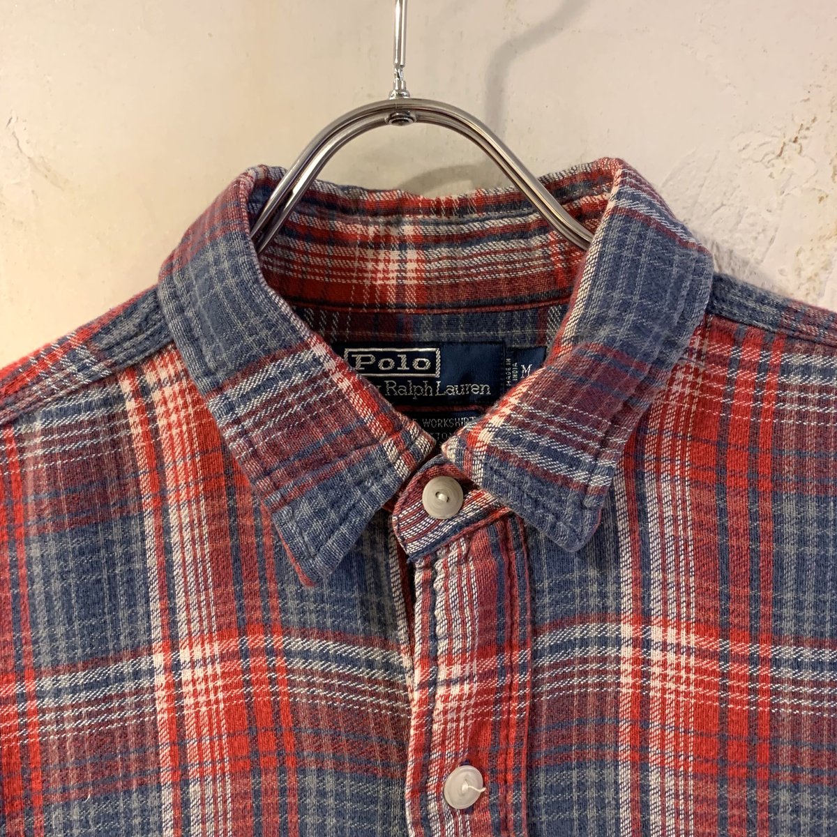 新品タグ付きポロラルフローレンチェックシャツ　ネルシャツLサイズ Polo Ralph Lauren/L/S Oxford Check Shirt（ラルフローレン