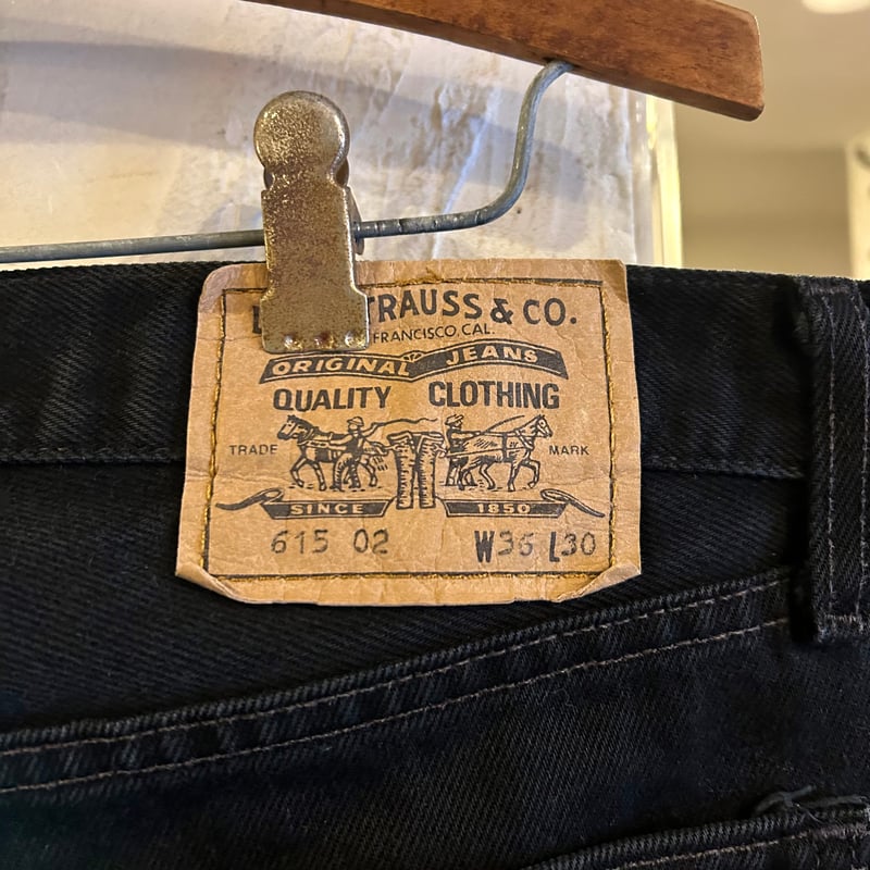 90s Levi's 615 0285 リーバイス ブラックデニムパンツ ユーロ