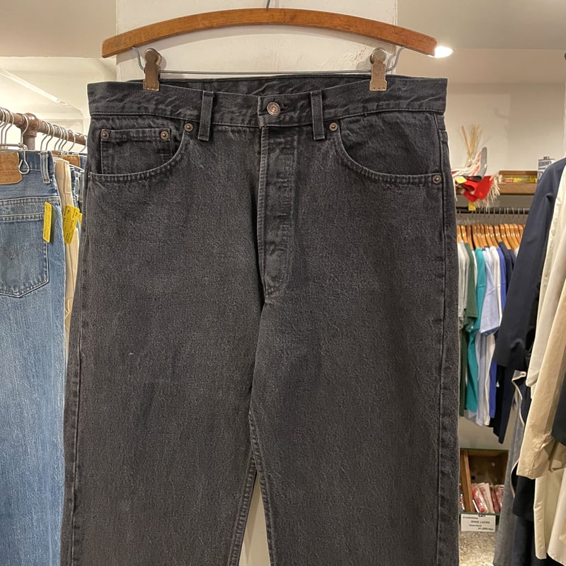Levi's 501 90年代 リーバイス 501 後染めブラックデニムパンツ