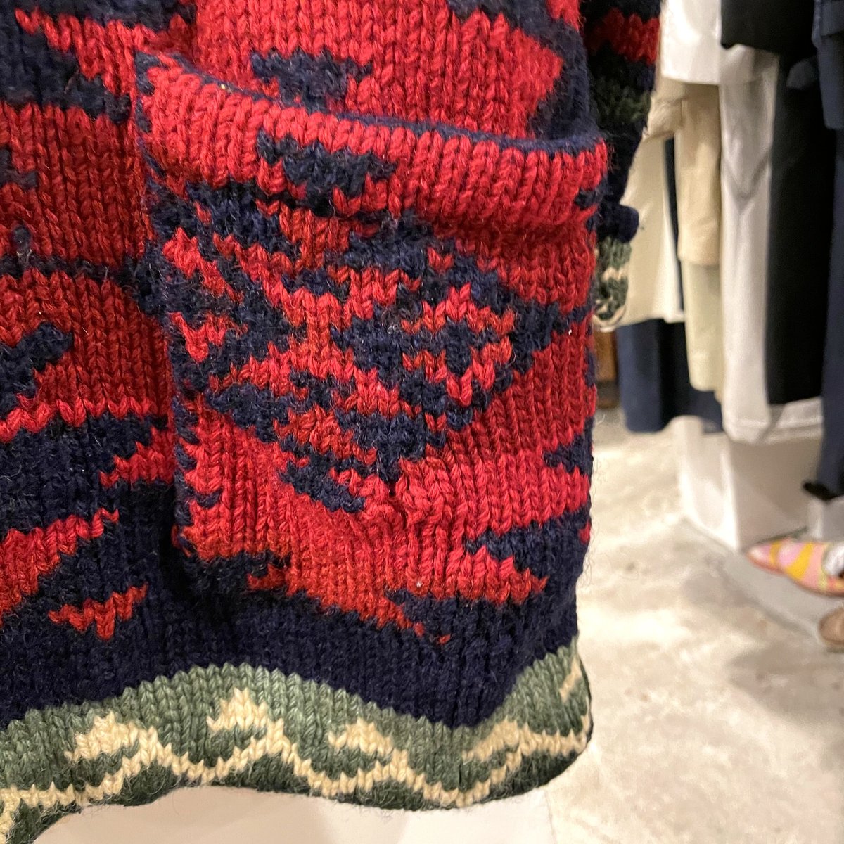 RALPH LAUREN COUNTRY 90s ネイティブ柄 ショールカラー RALPH LAUREN COUNTRY 90s ネイティブ柄 ショールカラー