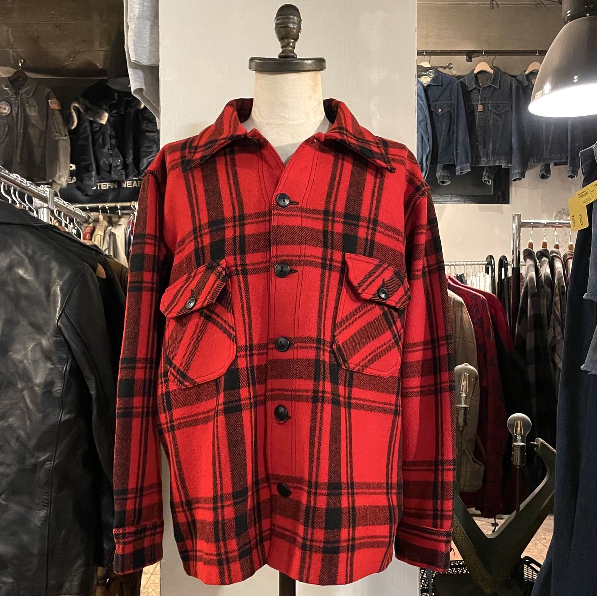 ※希少美品 40s \"soo woolen mills\" ウールジャケット ビンテージ40's○SOO WOOLEN MILLSレディースウールスポーツ