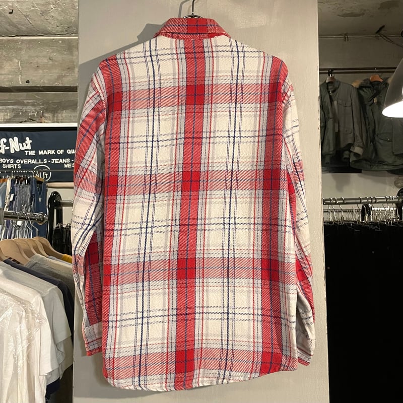80s BIG MAC × ST JOHN'S BAY L/S ネルシャツ USA製 Size