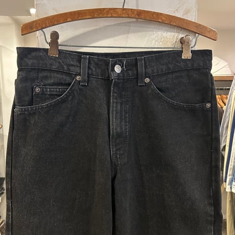 90s　Levi's 40550 4159　リーバイス 550　ブラックデニムパンツ　31×29 ½　1997年　USA製　(S5411)