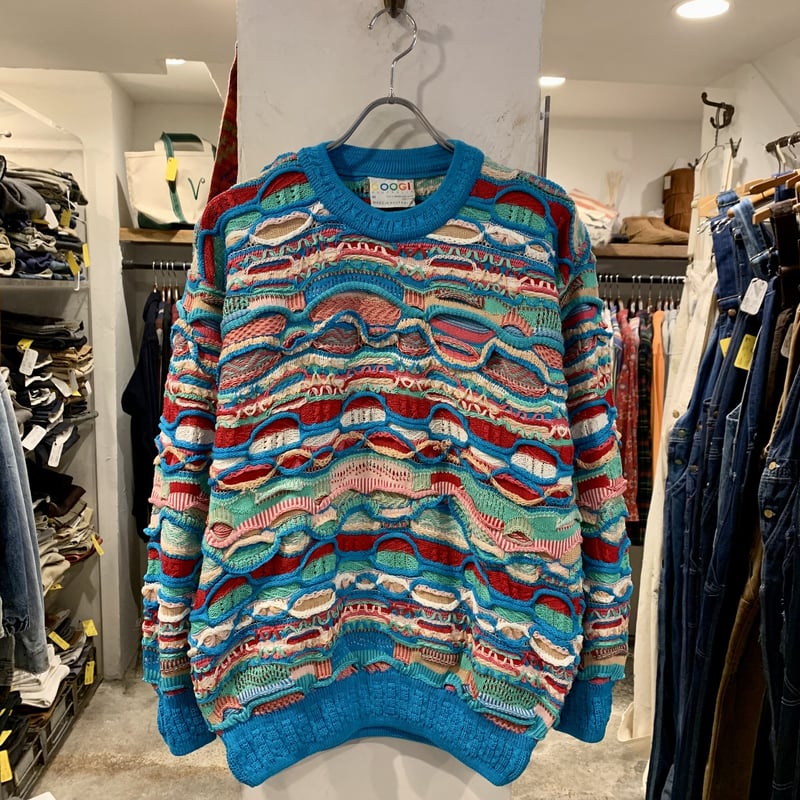 COOGI 3Dニット MERCERISEO COTTON ニットセーター クージー (S18