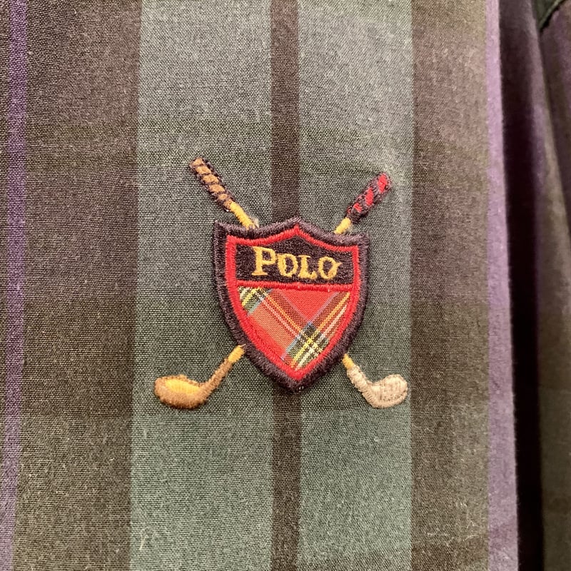 線形代数様』ポロバイラルフローレン スウィングトップ 90's 濃紺