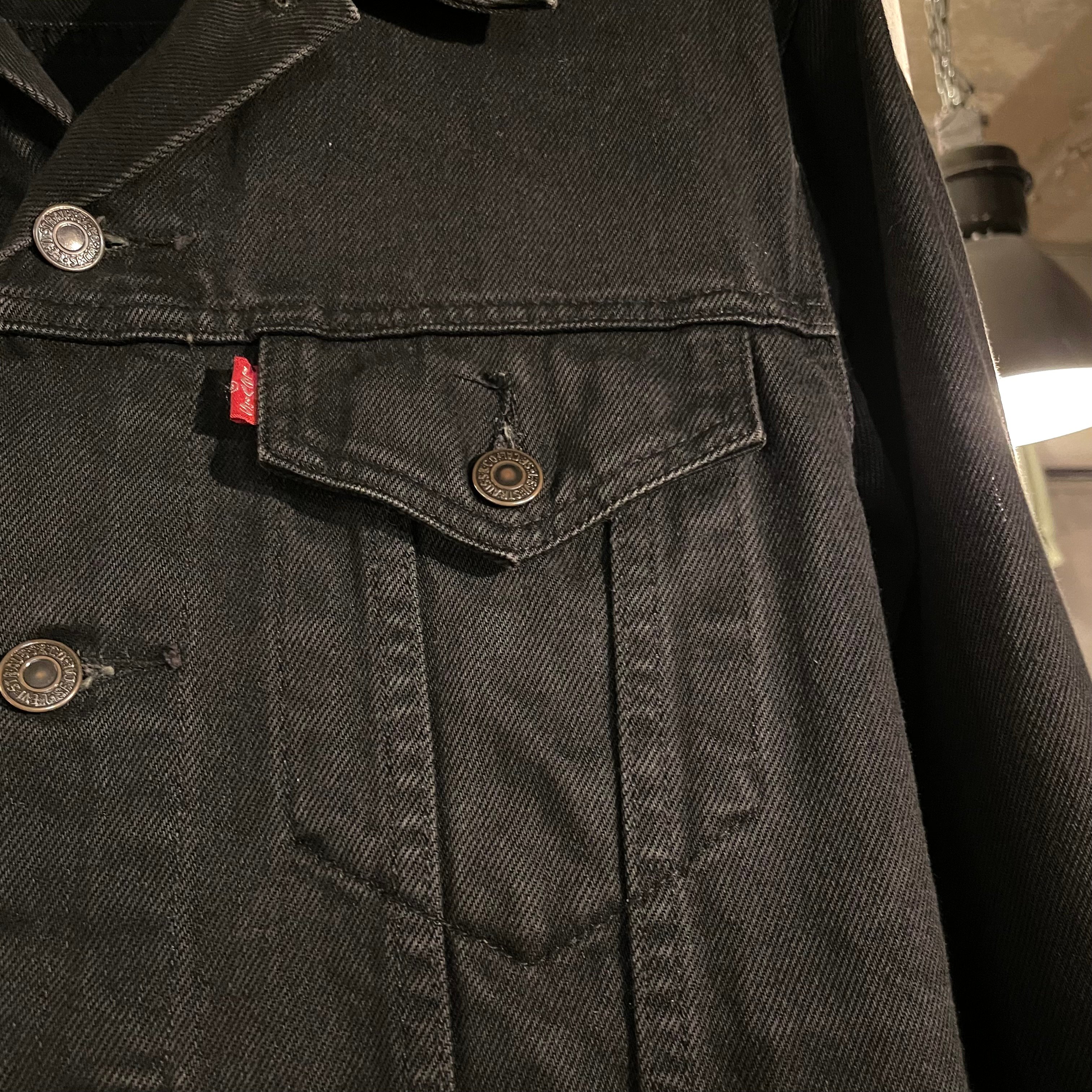 90s Levi's 70503 ブラック デニムジャケット ユーロリーバイス Size M