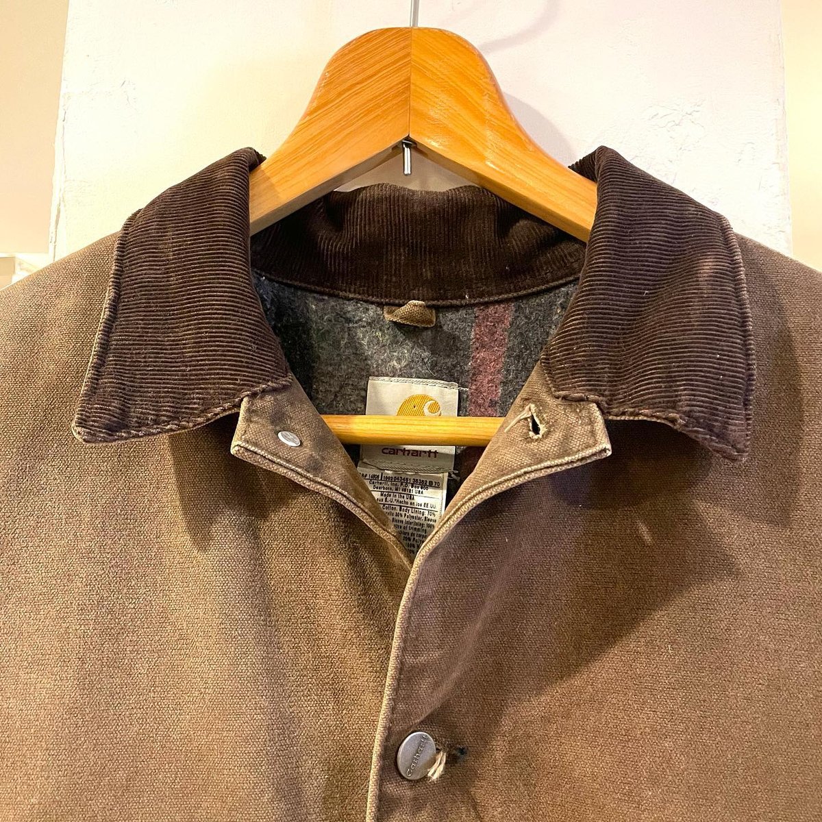 Carhartt ミシガンチョアコート L made in USA フード付き 70s carhartt カーハート ミシガンチョアコート フード付き XL