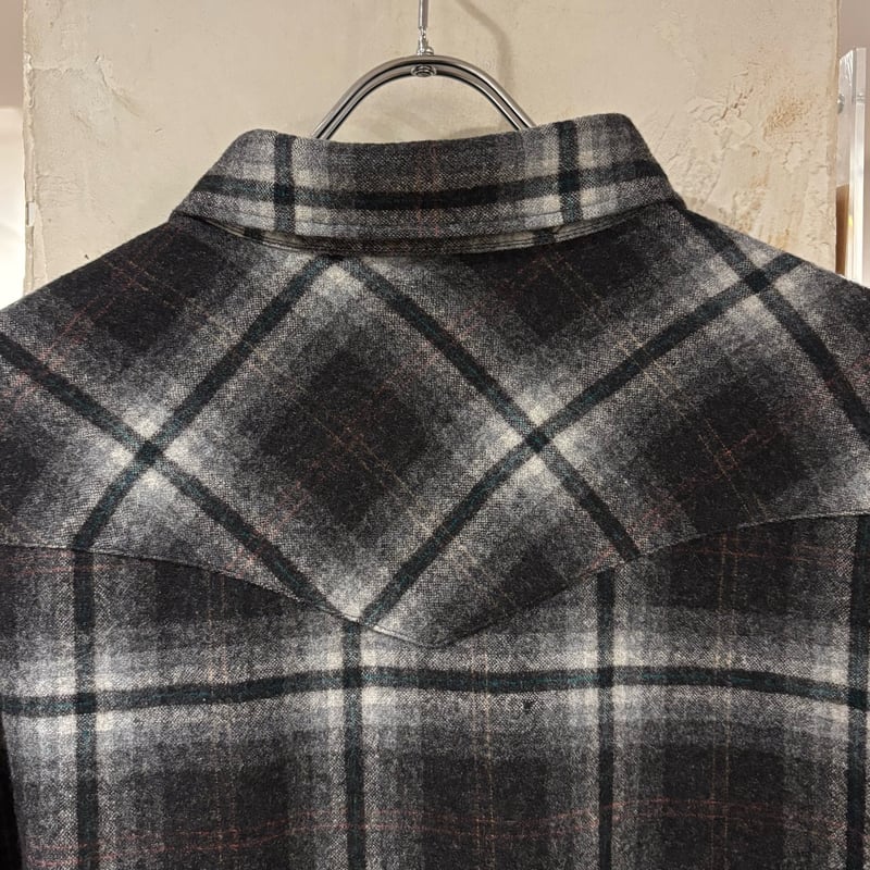 70s PENDLETON Wool Shirt USA製 ウールシャツ オンブレ チェック