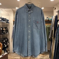 POLO RALPH LAUREN ブラックデニム カバーオール 白タグ 80s USA製 ラ