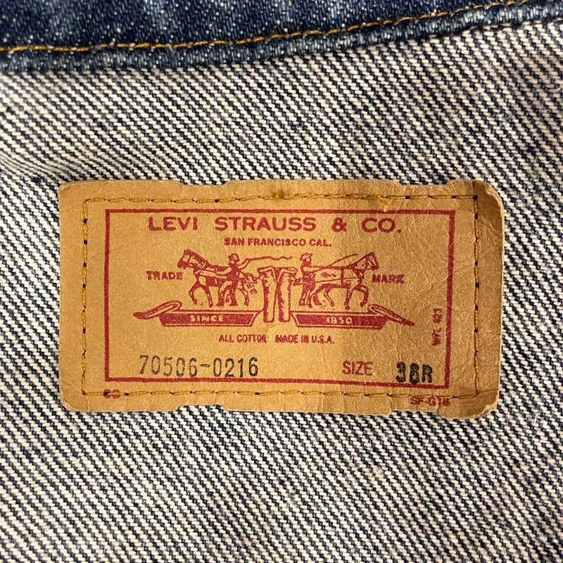 80s ヴィンテージ Levi’s 70506 ? デニムジャケット/刻印777 80's Levi's 70506-1913 リーバイス デニムジャケット ダーク