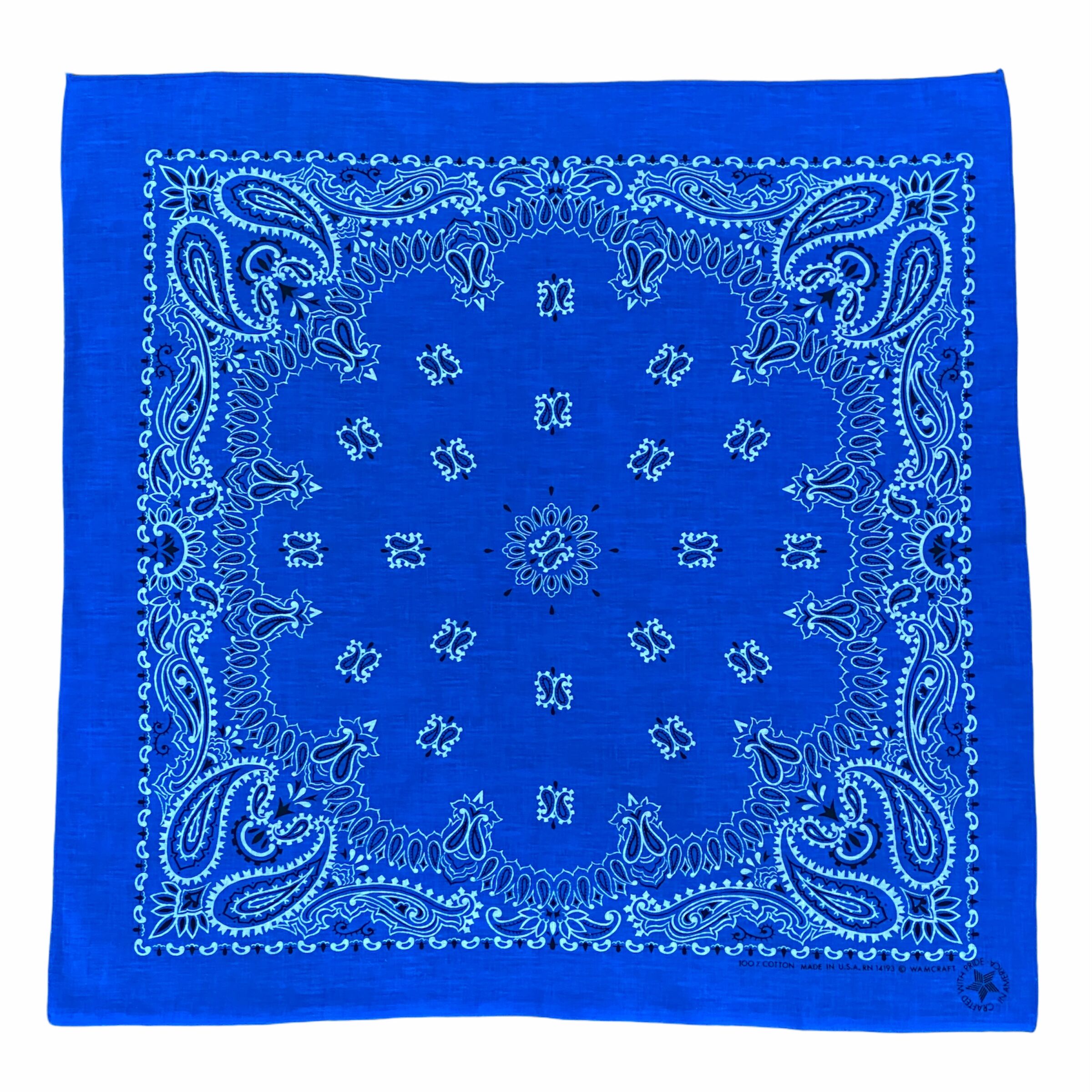 Bandana WAMCRAFT DEAD STOCK ヴィンテージバンダナ USA製 80s