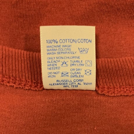 90s　RUSSEL ATHLETIC　ショートスリーブTシャツ　無地T　USA製　(S2207)