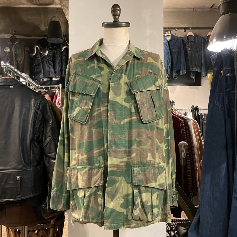 60s ERDL グリーンリーフ ジャングルファティーグジャケット M-S ？ 楽天市場】60's US Army ERDL Jungle Fatigue Jacket Green Leaf