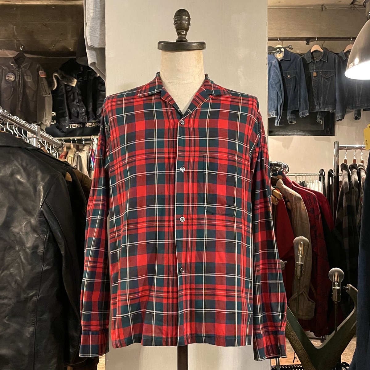 60s BRENT Vintage Loop Shirt コットンシャツ USA製 オープンカ 60s BRENT Vintage Loop Shirt コットンシャツ USA製 オープンカ