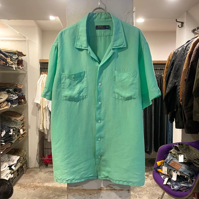POLO RALPH LAUREN S/S オープンカラーシャツ ラルフローレン