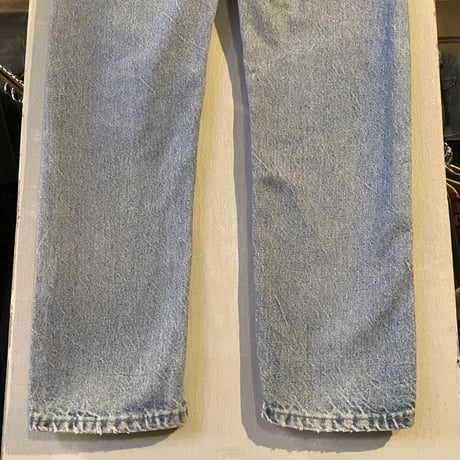 80s　Levi’s 505 0217　デニムパンツ　33×31　黒カン　内股シングル　裾チェーンステッチ　42 TALON ZIP　ボタン裏 16　USA製　1980年　(S3626)