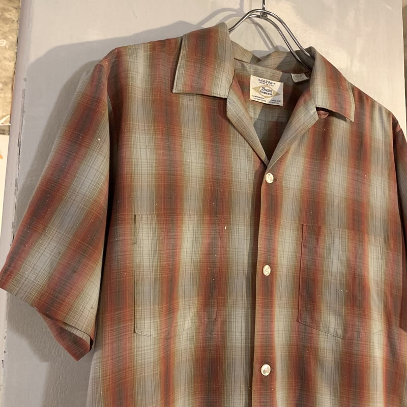 ARROW 60's オンブレチェック Penneys シャツ L M ARROW 60's オンブレチェック Penneys シャツ L M