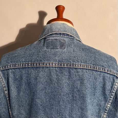 70s〜　Levi’s 71205-0217　デニムジャケット　USA製　Size 44　ロング丈　2ポケ　リーバイス　(S4916)
