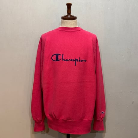 90s　Champion　リバースウィーブ　Reverse Weave　USA製　Size L　スクリプトロゴ　刺繡タグ　チャンピオン　(S5373)