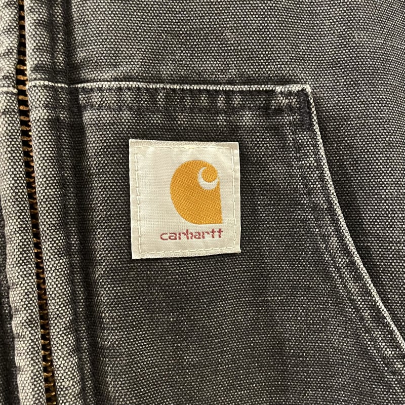 80s〜 Carhartt アクティブジャケット ダック地 ブラック USA製 ワーク