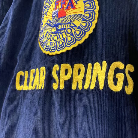 FFA JACKET　TEXAS CLEAR SPRINGS　コーデュロイジャケット　アメリカ合衆国学校農業クラブ連盟　(S1487)
