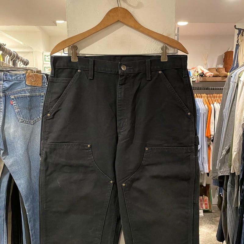 Carhartt ブラック ダブルニー 雰囲気系 実寸W32×L31 楽天市場】00s カーハート Carhartt ダブルニー ブラック ダック