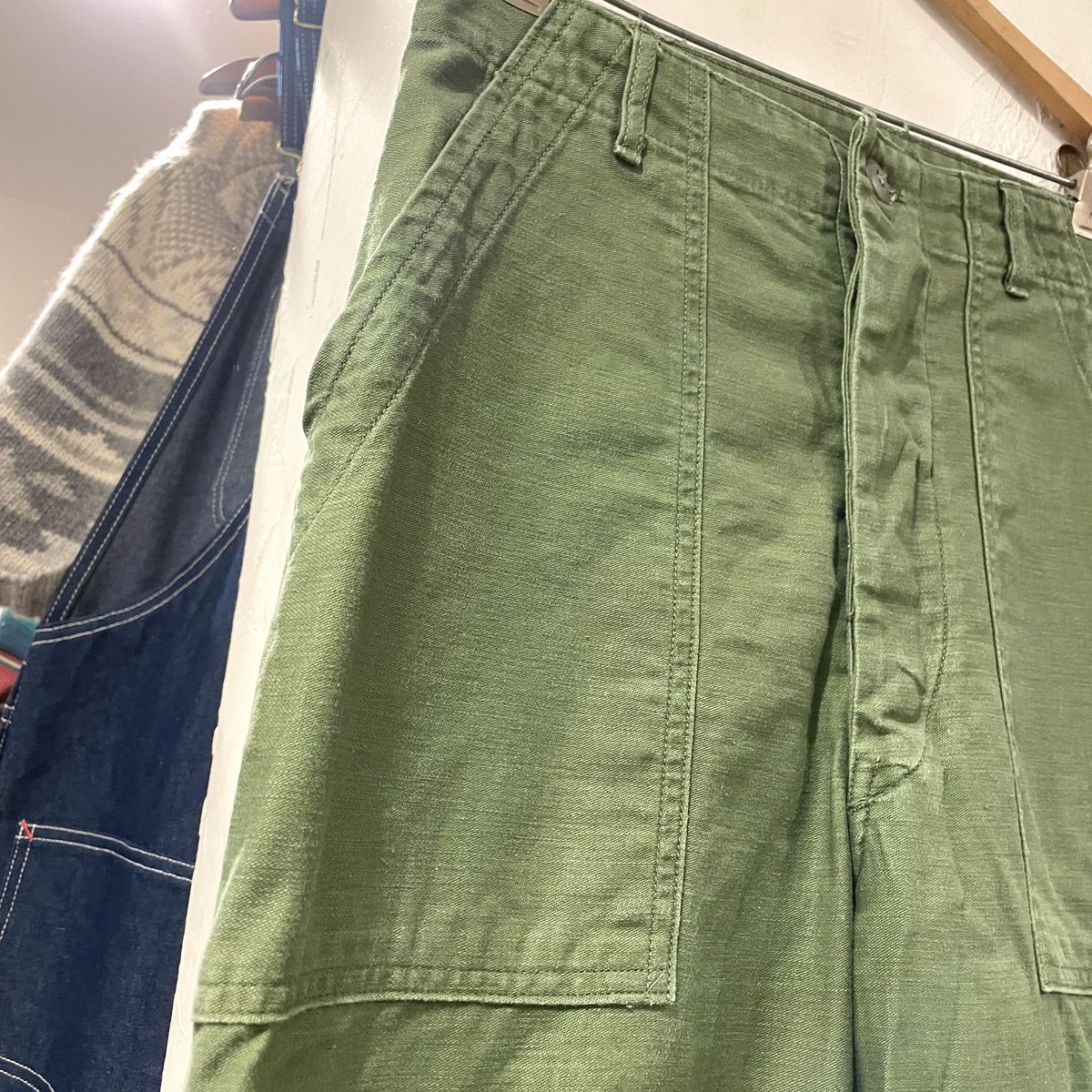 60s US ARMY ベイカーパンツ OG107 COTTON TROUTHERS 60年代 60s US ARMY ベイカーパンツ OG107 COTTON TROUTHERS 60年代