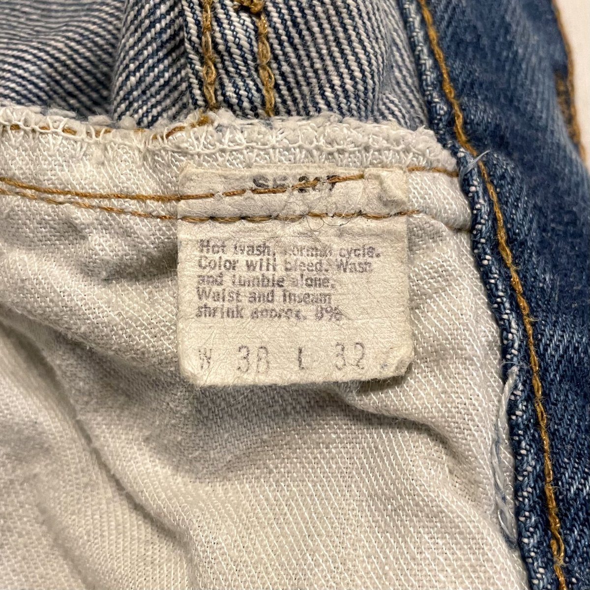 70s Levi's 501 66後期 36×29½ リーバイス デニムパンツ ボタン裏6 1...