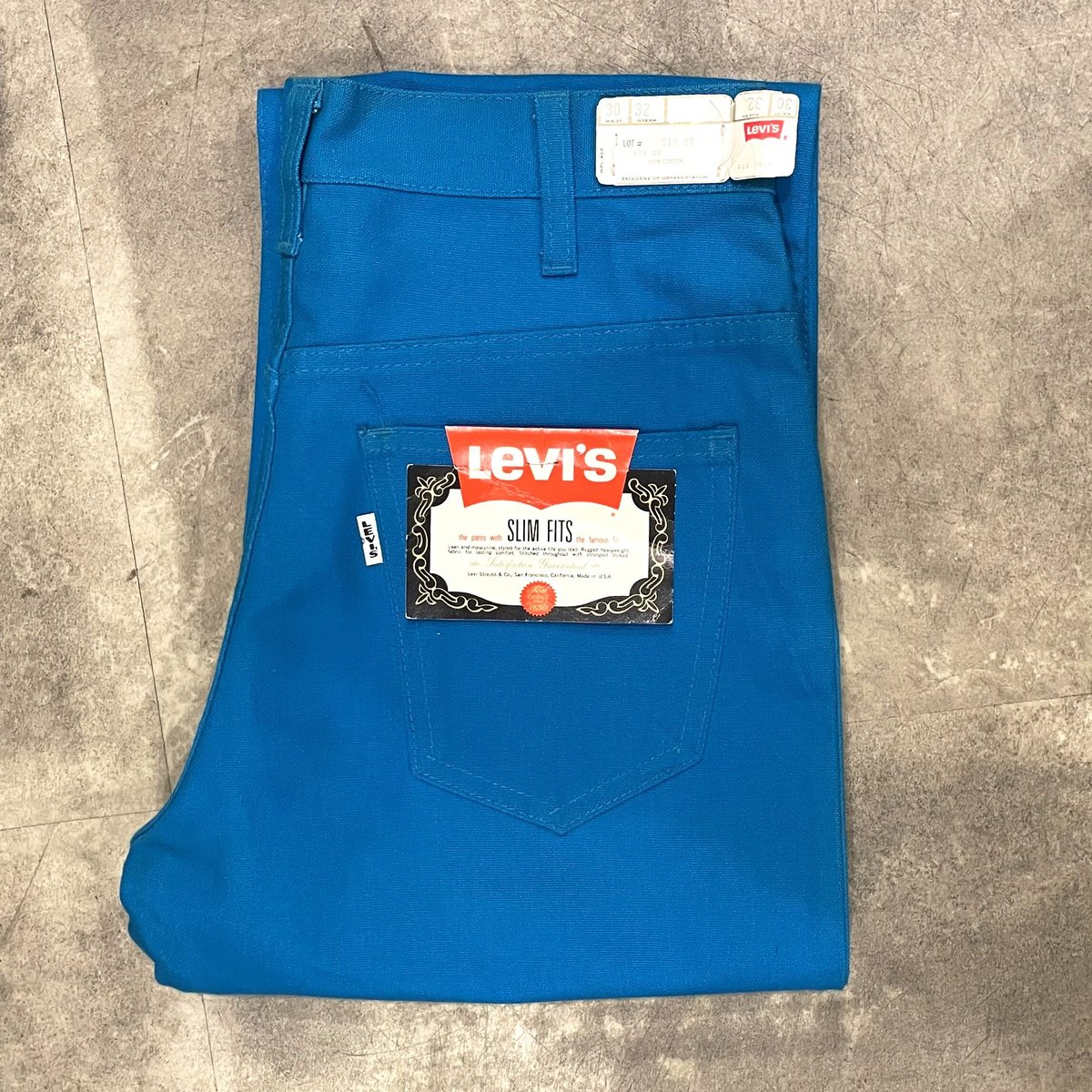 60s Levi's 518 SLIM FITS カラーパンツ BigE DEAD STOCK 60s Levi's 518 SLIM FITS カラーパンツ BigE DEAD STOCK