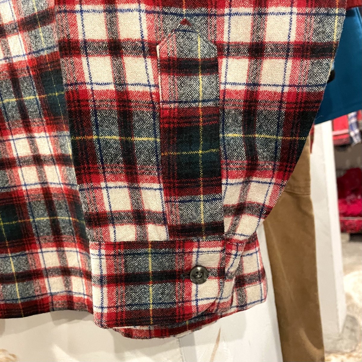 70s Pendleton ウールシャツ オープンカラー ボックスシルエット USA製