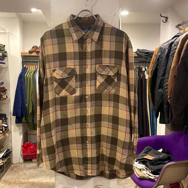 saga outer wearネルシャツ風ウェア　XXL saga outer wearネルシャツ風ウェア XXL saga outer wear