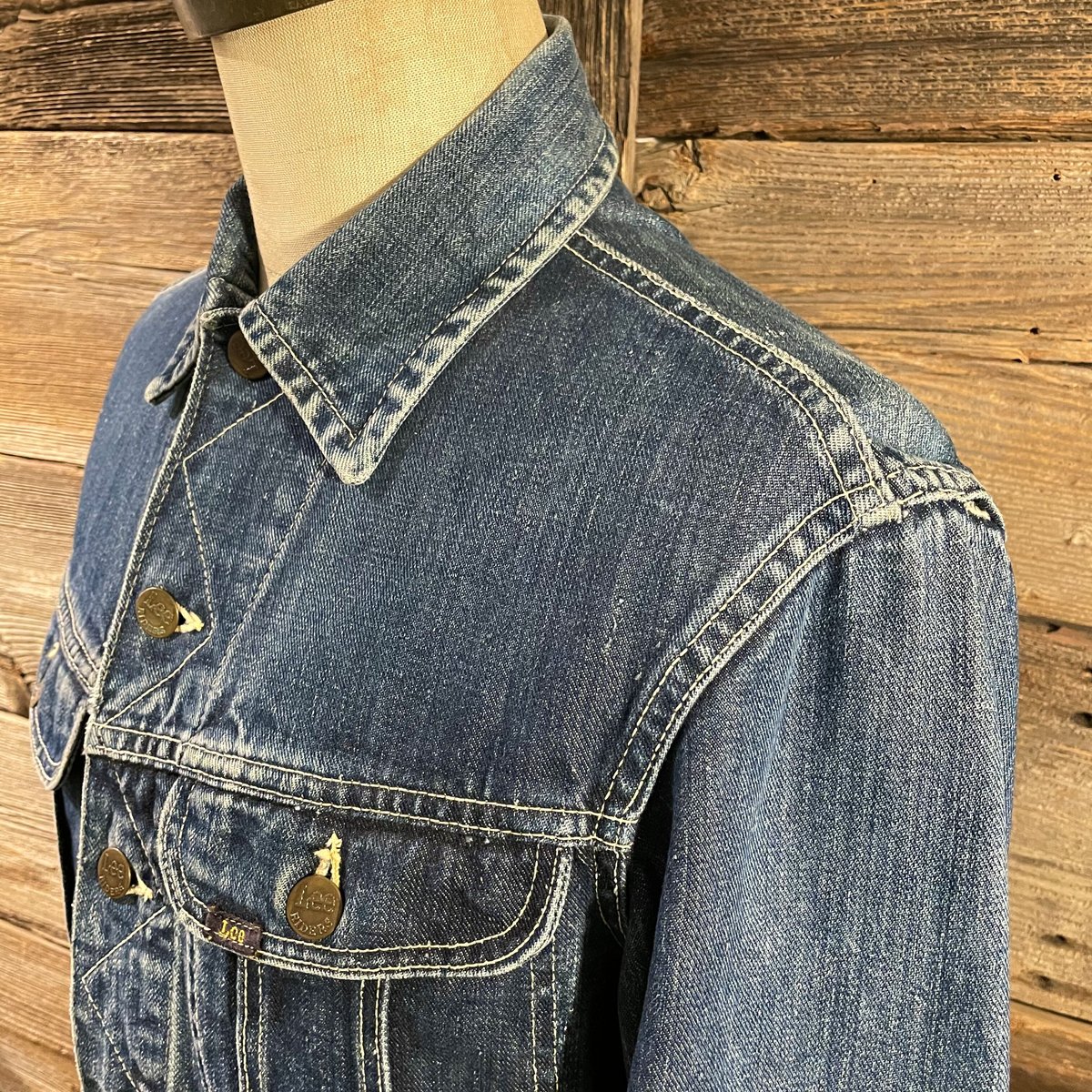 Lee 101-J 50s 赤タグ デニムジャケット 猫目ボタン ユニオン Lee 101-J 50s 赤タグ デニムジャケット 猫目ボタン ユニオン